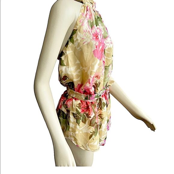 Walter Baker Jannet Sheet Floral Print Halter Top - Picture 10 of 15